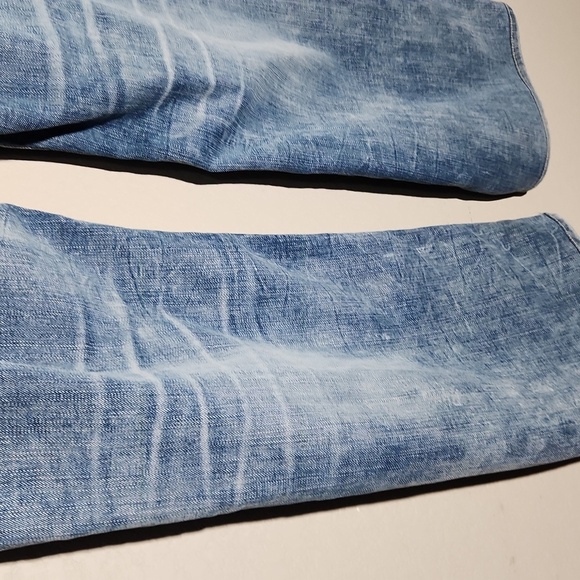 Salvage Anarchy Jeans Mens Buckle Relaxed Straight 34 Distressed distroyed - Picture 7 of 16